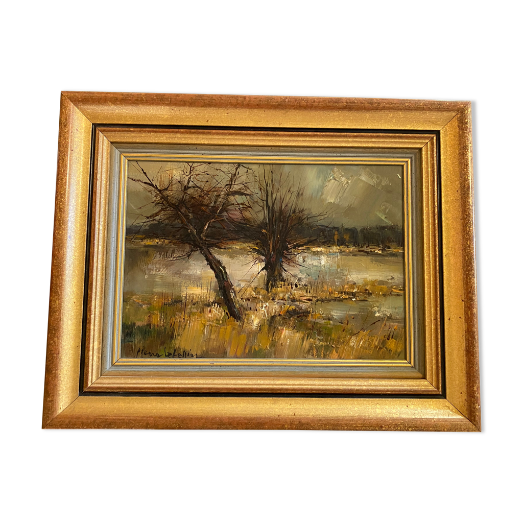 Tableau de paysage Pierre Letellier Selency