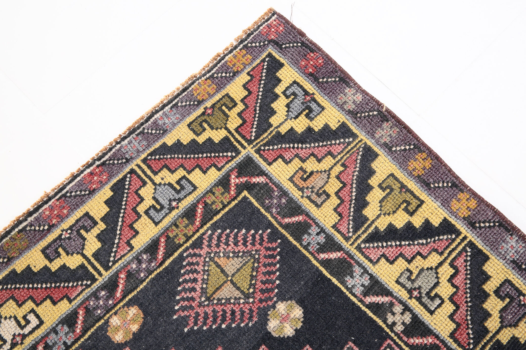 4x7 Handmade Pink Oushak Rug, 120x214Cm