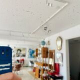 Wood mirror carved bamboo style