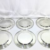 Set of silver-plated serving dishes and bells