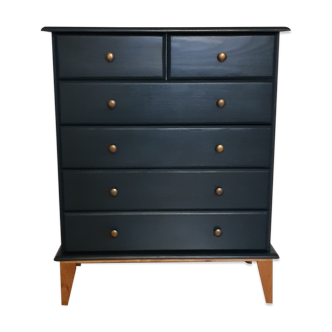 Scandinavian chest of drawers ganne blue