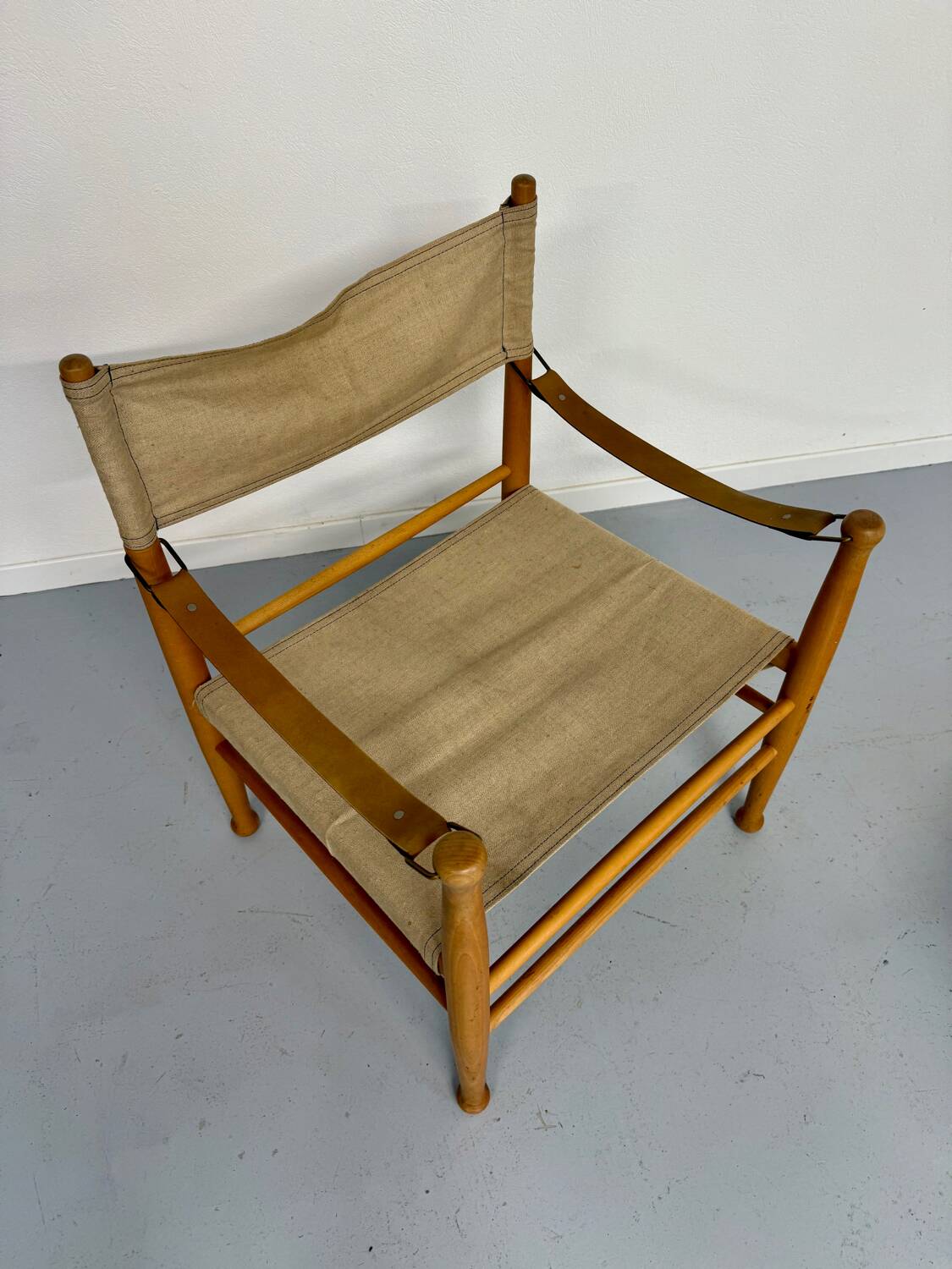 Danish Scandinavian safari chair from the 60s by Farstrup Stolen