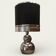 Space lamp, eglomisé glass, Italy, 1970.
