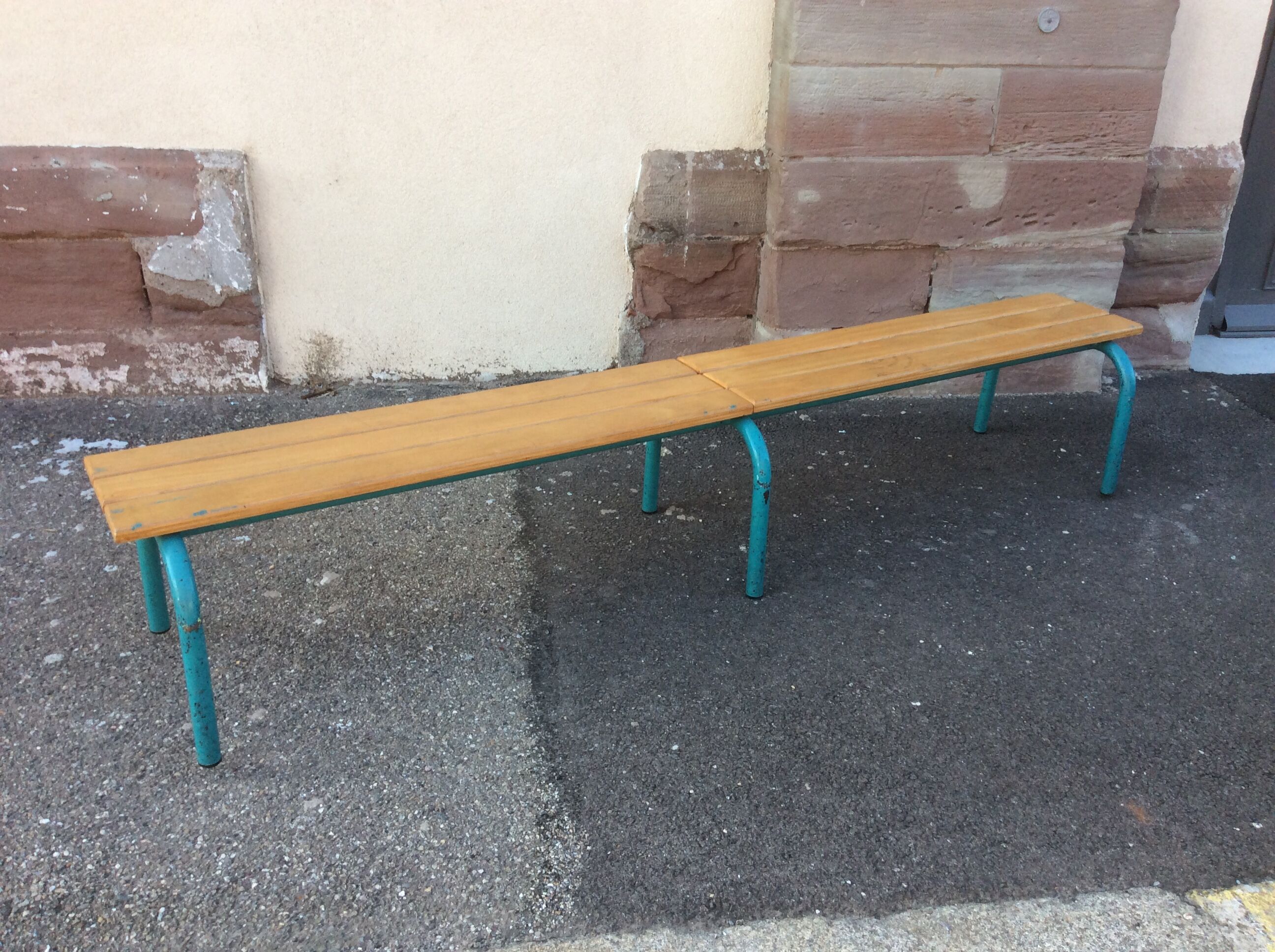 Mullca 1960s industrial children's school bench