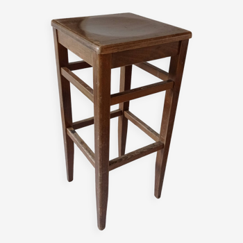 Solid oak stool 80 cm high