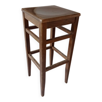 Solid oak stool 80 cm high