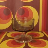 Glasses or cups amber glass 70s