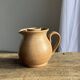 Vintage brutalist stoneware pink wine cooler pitcher H19