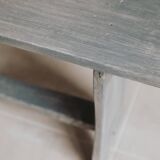Small gray oak bench