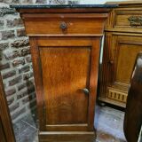 Louis Philippe oak bedside