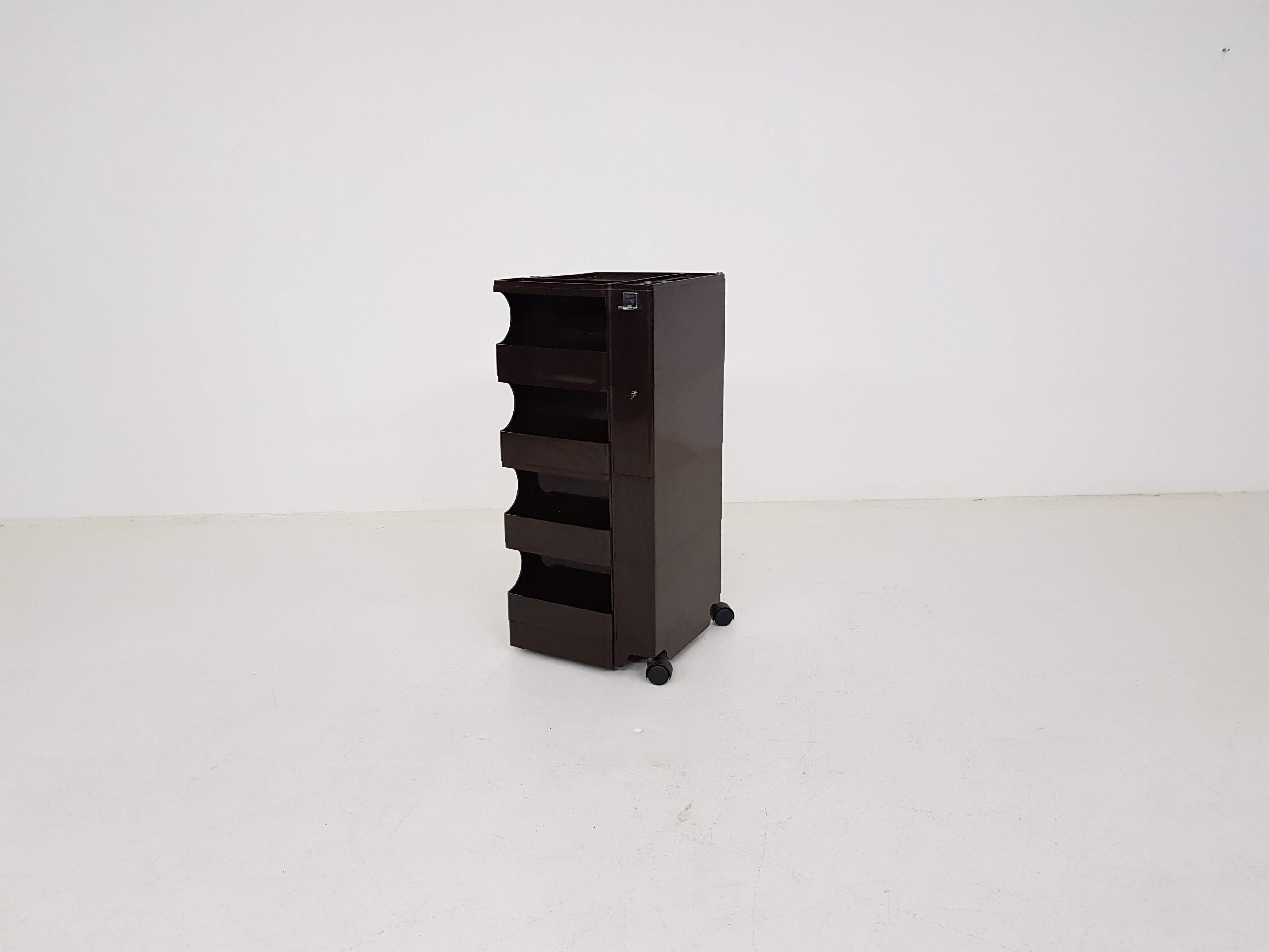 Brown Joe Colombo trolley “Boby” (4/6) for Bieffeplast, Italy 1970