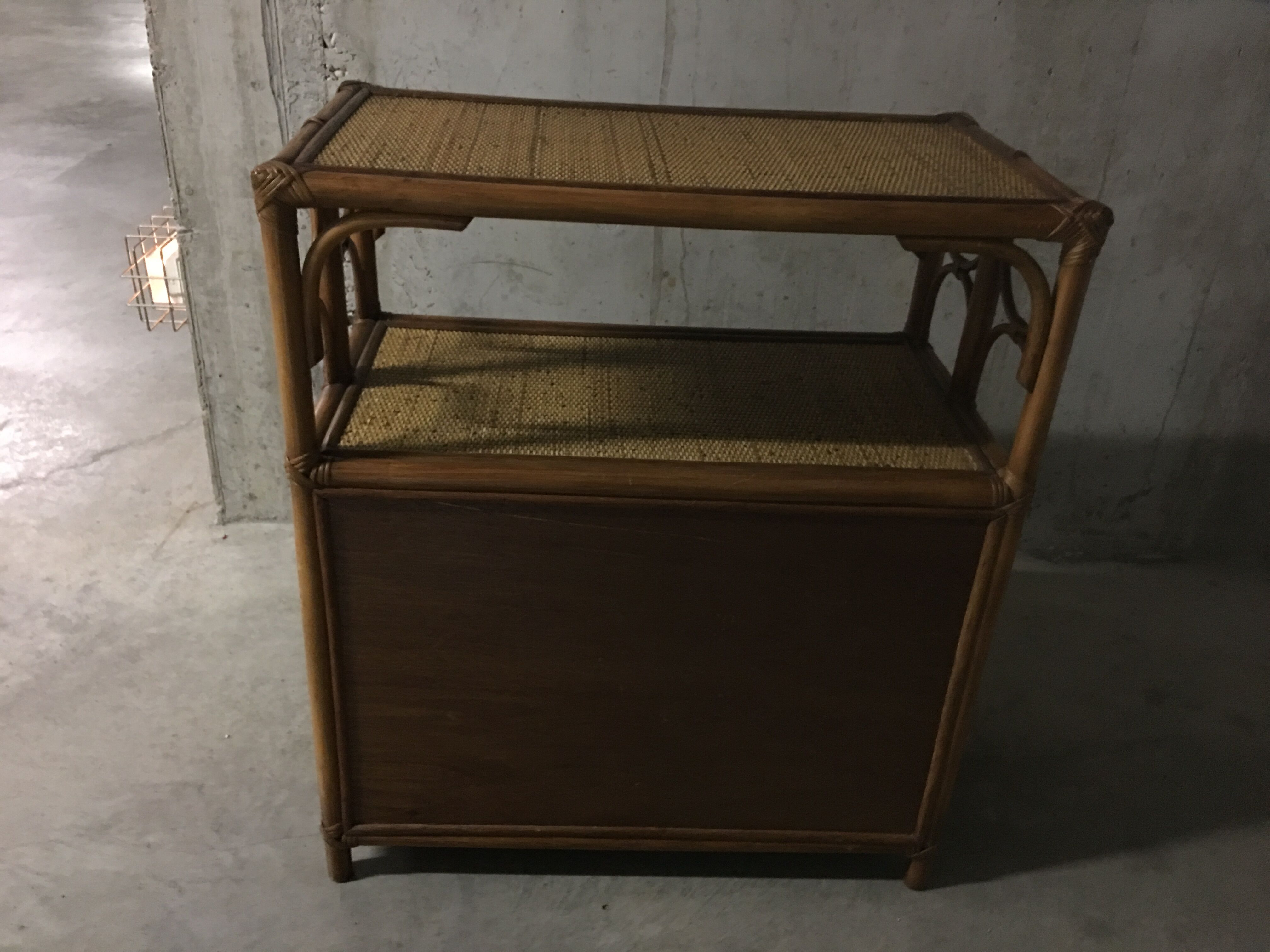 60s rattan buffet