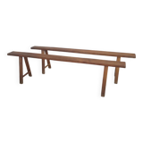 Pair of 183 cm farmhouse benches
