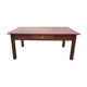 Table basse campagnarde en pin 1 tiroir