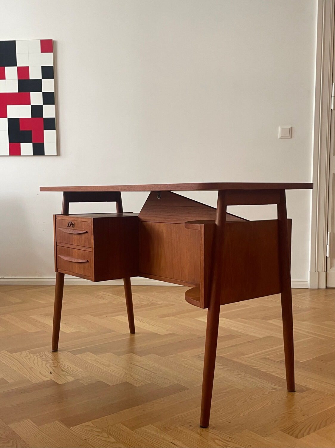 Danish Desk in Teak by Tibergaard 1960s