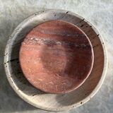 travertine valet tray, decorative red travertine tray