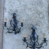 Pair of tassel sconces