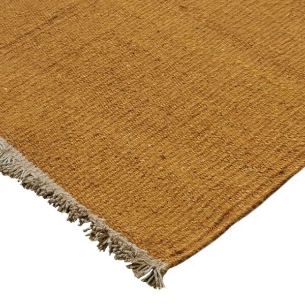 Tapis tissé en jute 160x230 jaune ocre