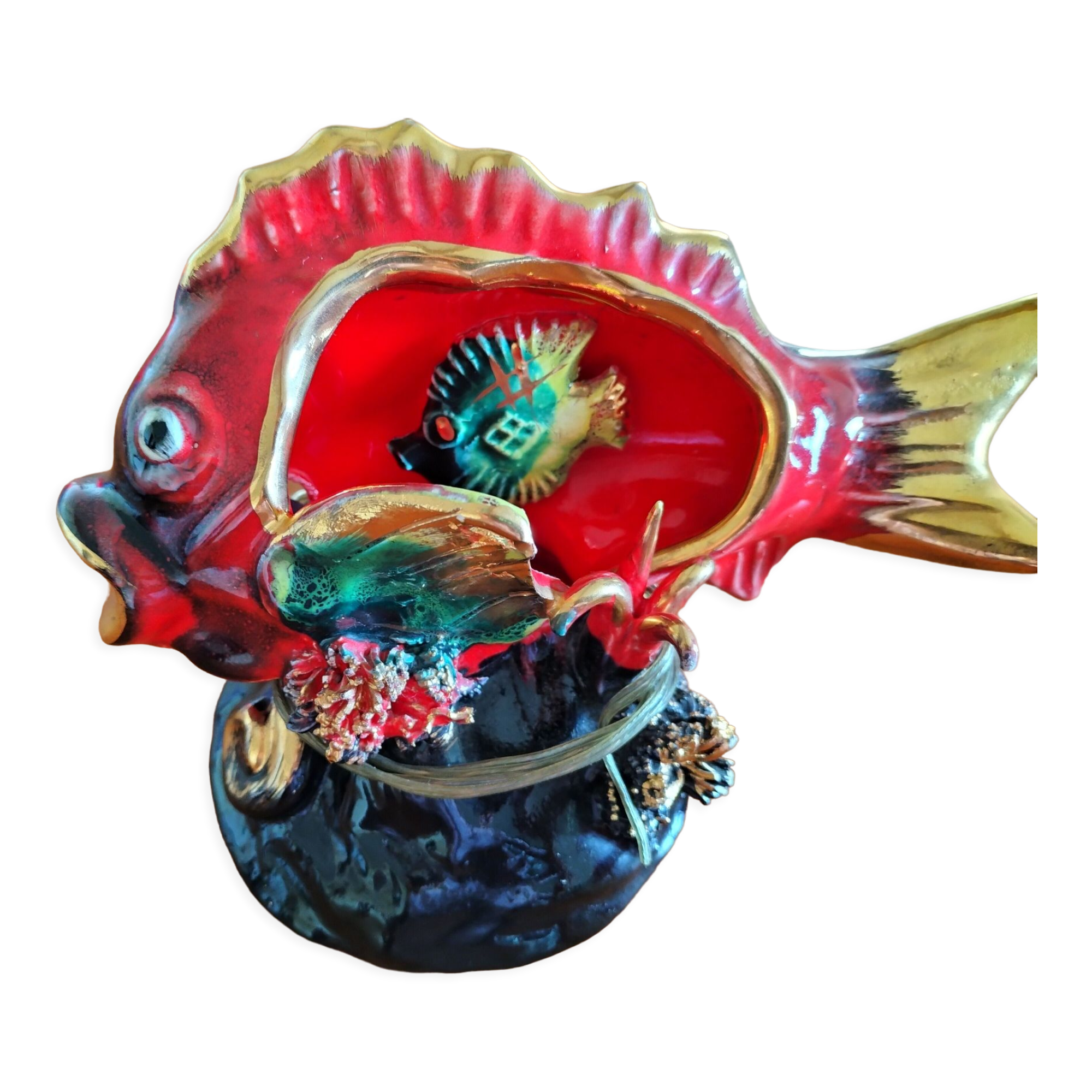 Vallauris ceramic lamp