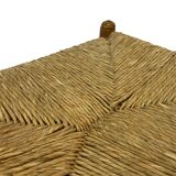 Vintage Stool Danish Papercord Rope Stool Mid Century Ottoman