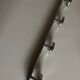 chrome Art Deco bathroom coat hook 57cm