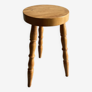 Tabouret tripode bois