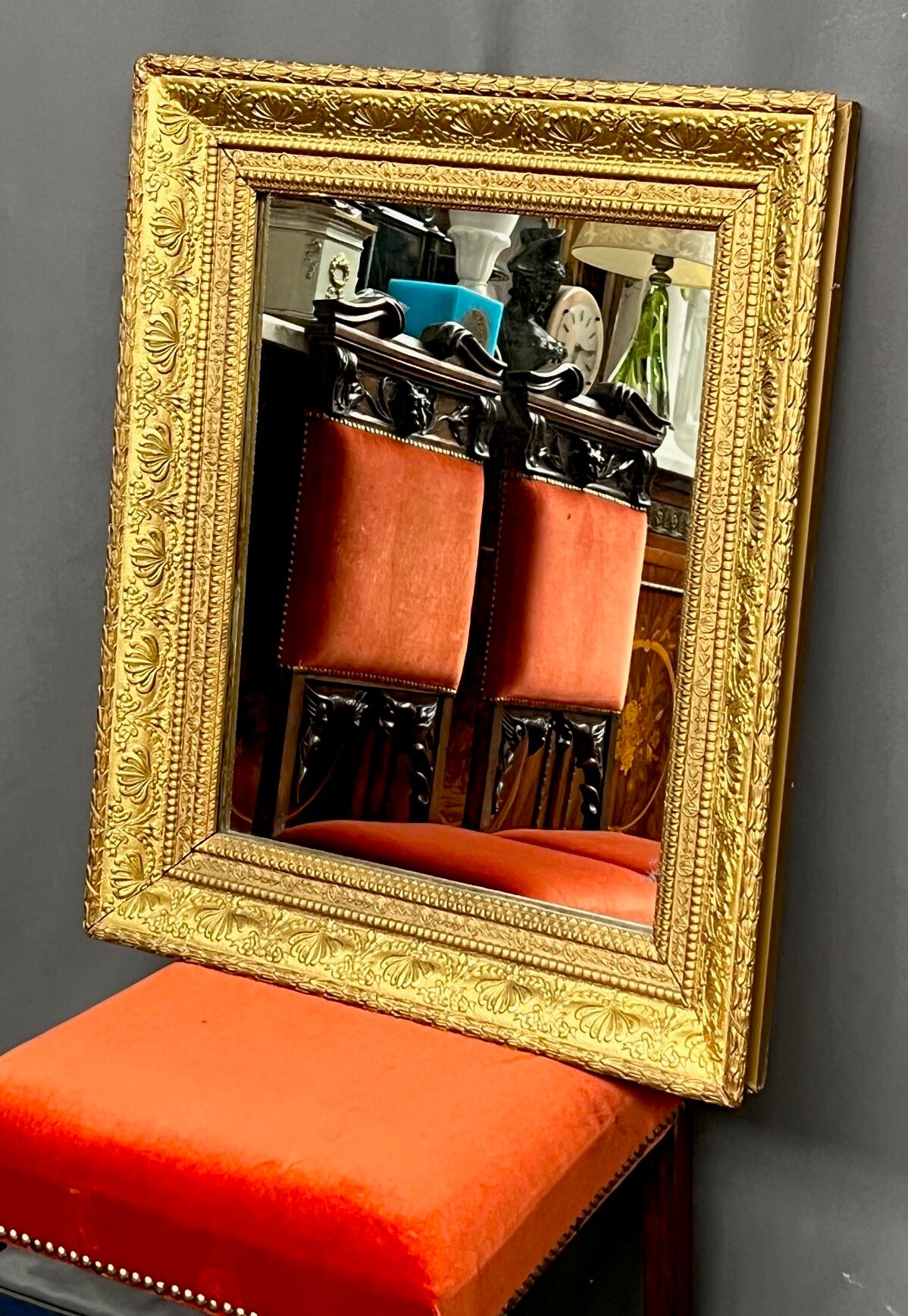 Antique mirror in a baguette frame