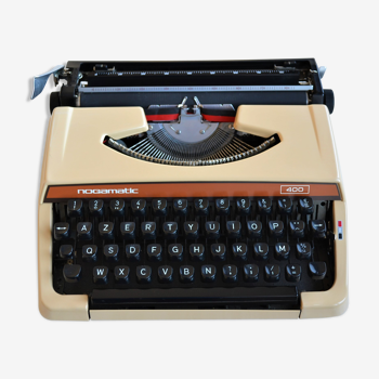 Machine à écrire orange brother Nogamatic400, vintage 70s + ruban neuf