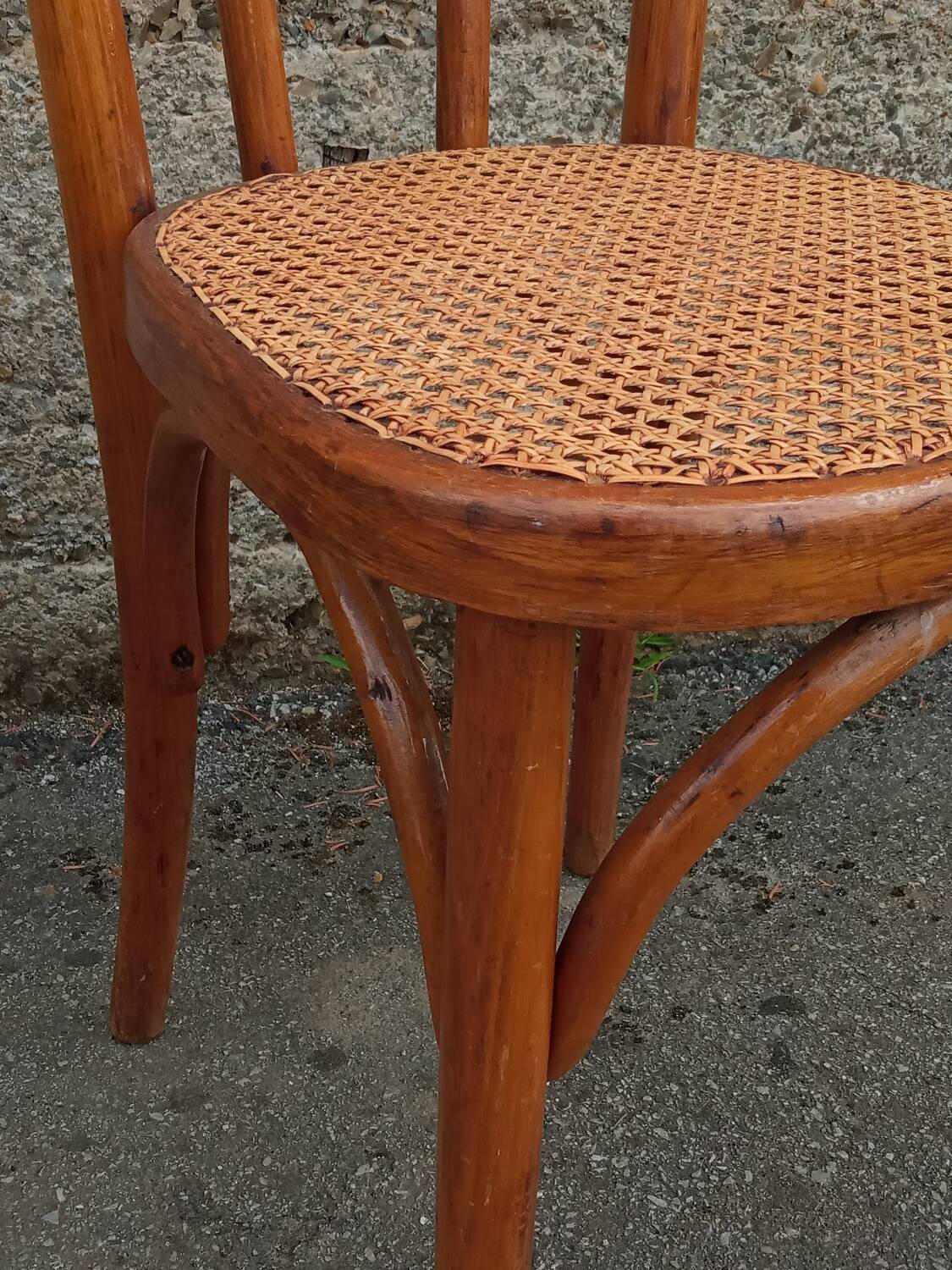 Pair of caned Fischel chairs, circa 1900
