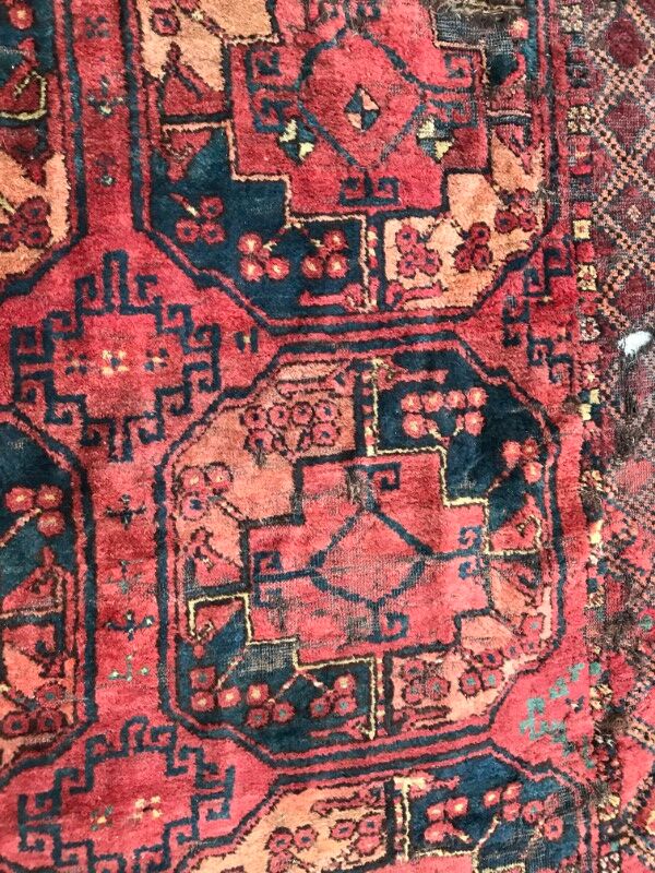 Carpet 19th century former Turkmen Ersari handmade 205 X 288 CM