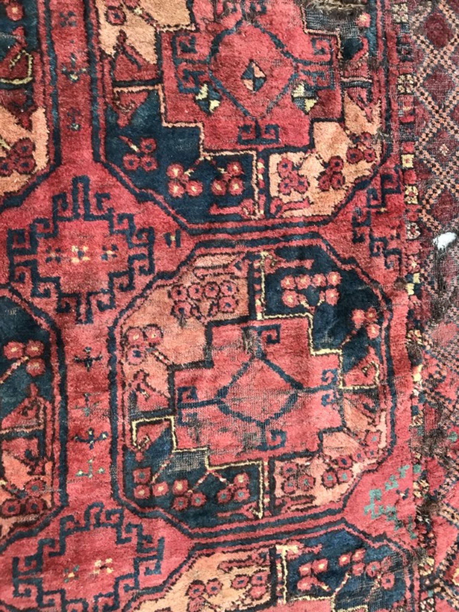 Carpet 19th century former Turkmen Ersari handmade 205 X 288 CM