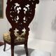 Napoleon III period armchair in carved mahogany, 19th century.