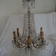 Napoleon III chandelier with crystal pendants, signed Portieux, 19th century.