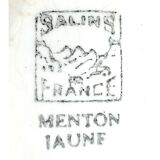 Saucier céramique blanc jaune