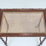 Antique Neo-Baroque Italian Barley Twist Bar Cart Serving Trolley, 1920s