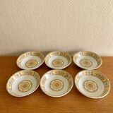 Service à dessert La S. Marco métal argenté et porcelaine