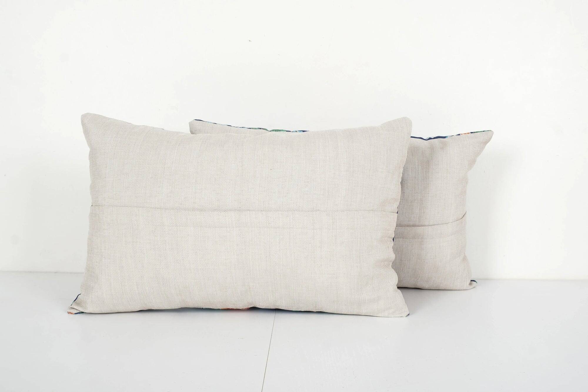 Lot de 2 housses de coussin turque vintage 56x36 cm