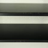 Black and gold metal wall shelf from the 1960s