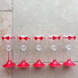 Red Bow Wine Glasses