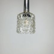 Suspension verre ciselé années 60 vintage