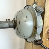 Industrial Factory Wall Light with Enamel Shade, 1960s