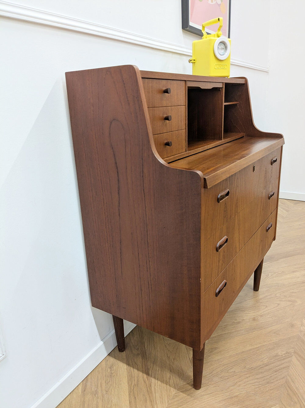Vintage Scandinavian teak secretary