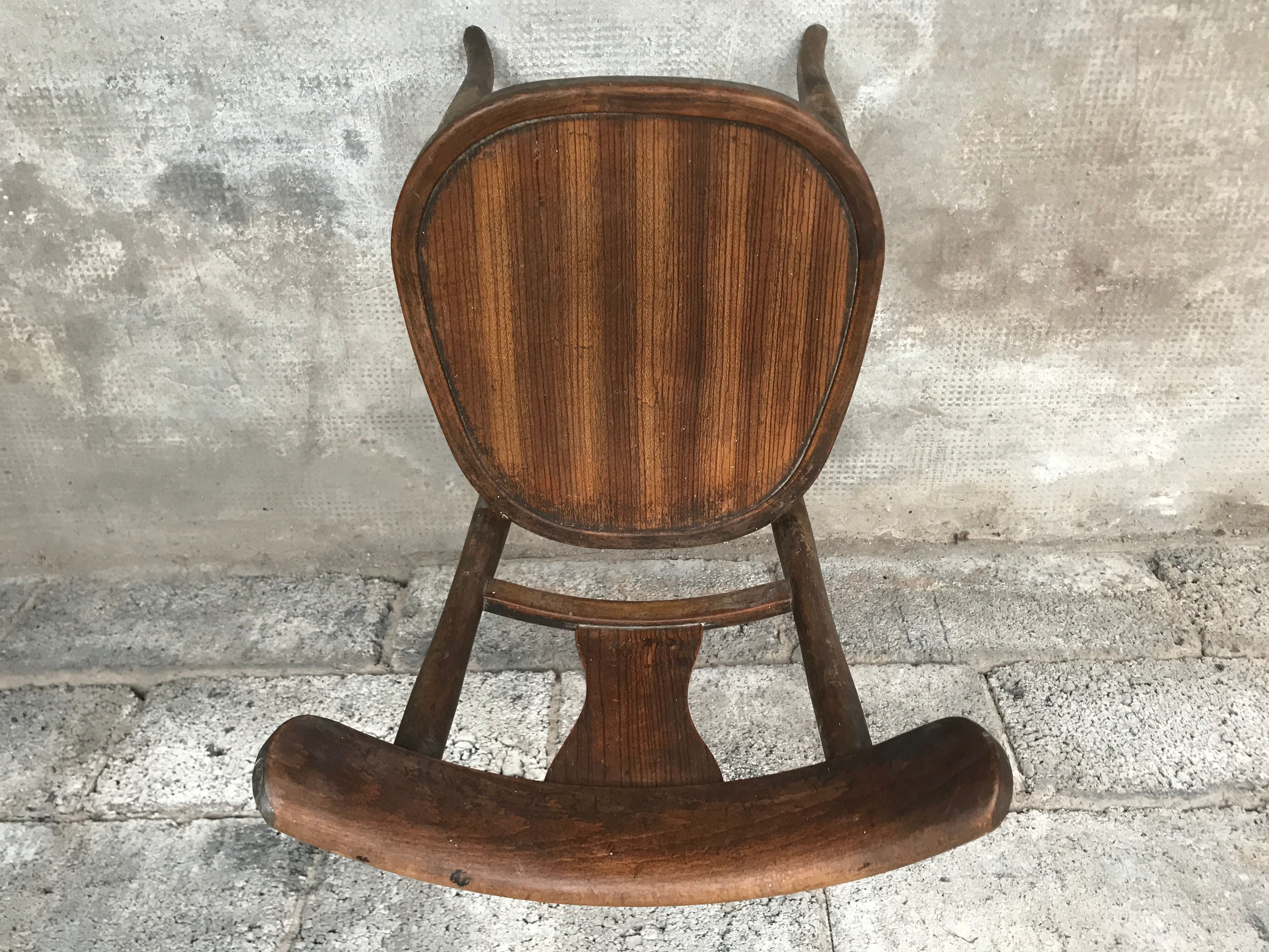 Baumann wooden bistro chair from 1920