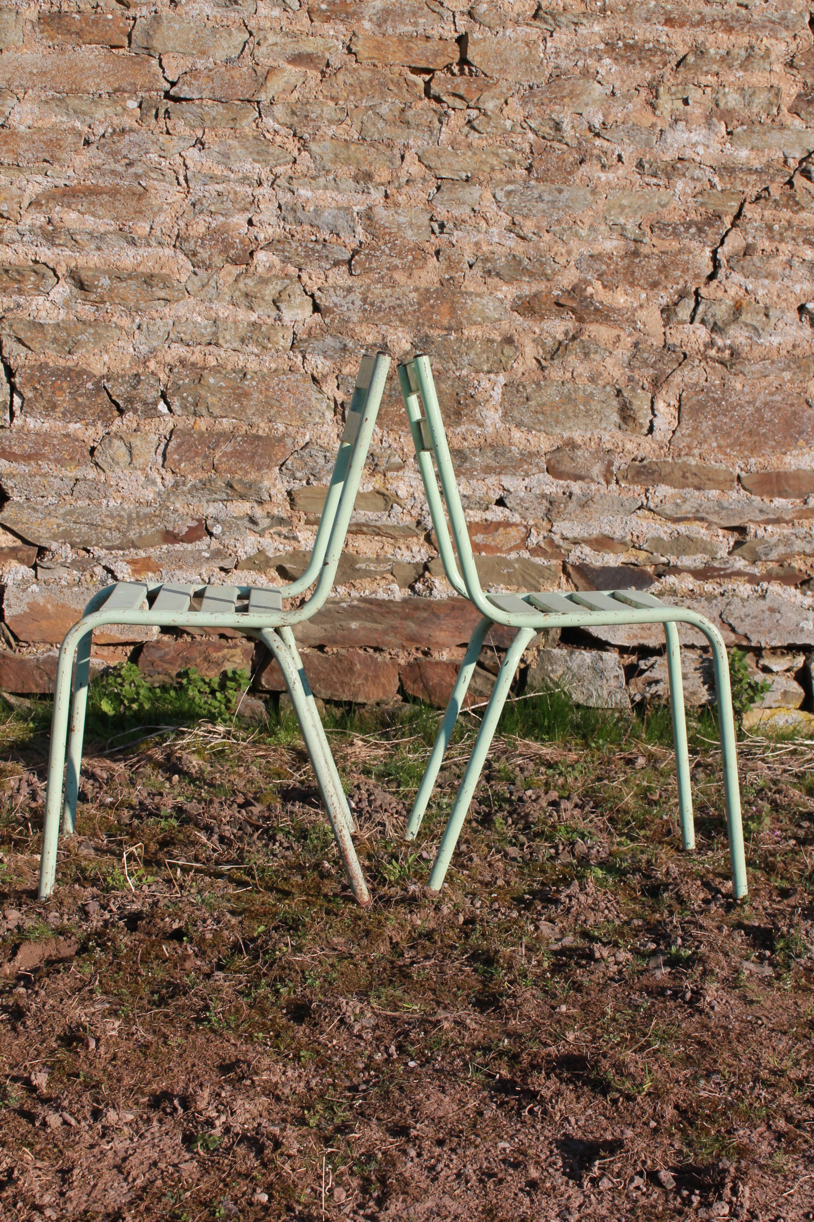 Lot of 4 chairs art-prog metal