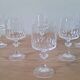 6 verres à pied en cristal