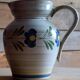 Vintage earthenware jug "Prisca" – Sainte-Radegonde, hand-painted