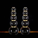 Pair of altuglass candlesticks