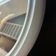 Vintage Space Age by Tiger small round mirror in moulded plastic.
