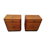 Paire de tables de nuit art deco
