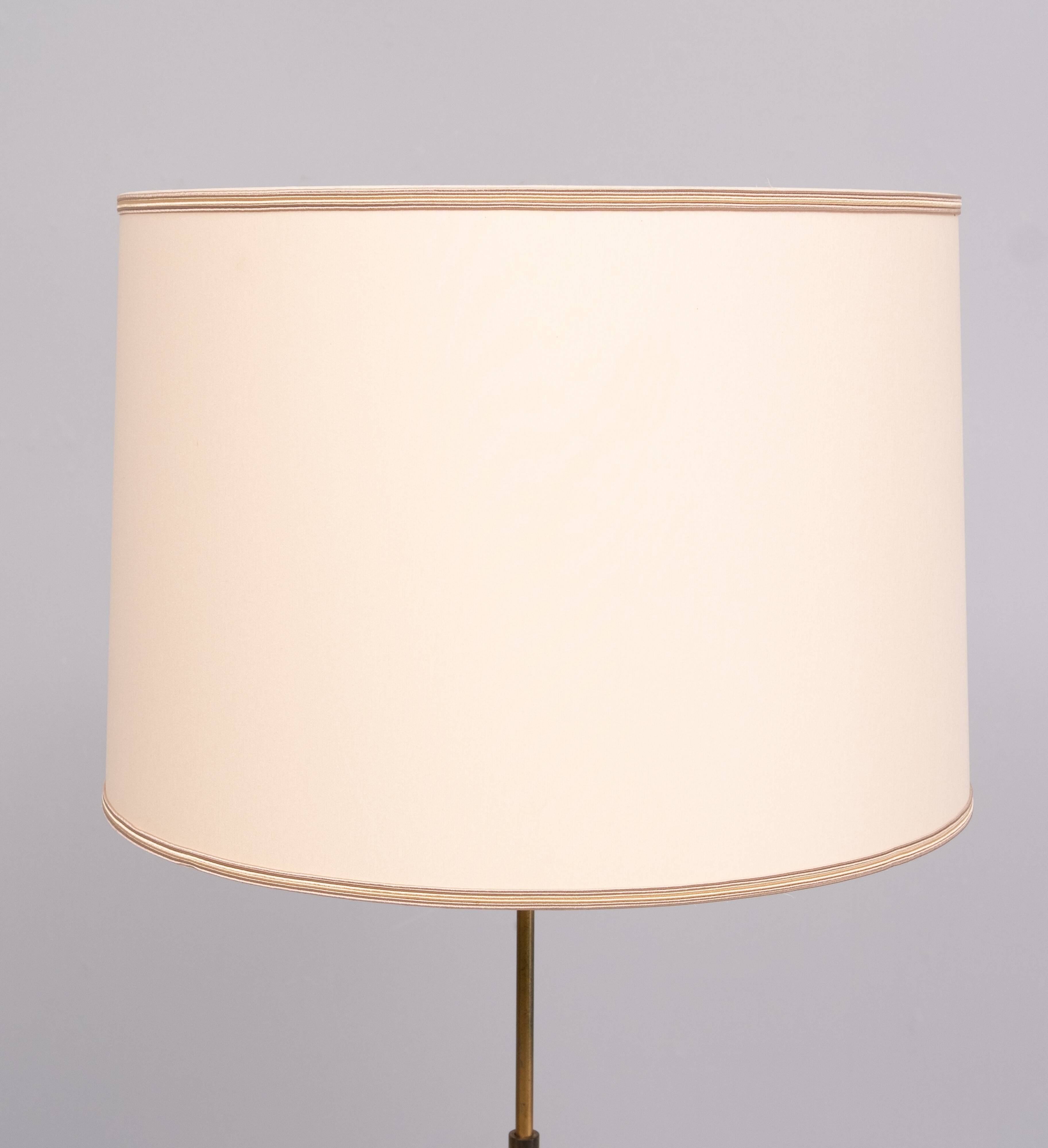 Baroque Revival solid Brass floor lamp France 1950s